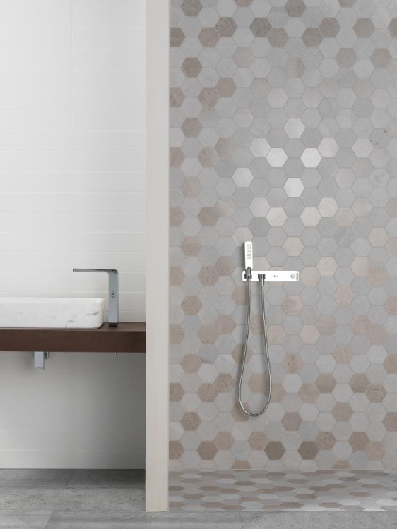 World Hexagon Texture Grey L'Antic Colonial 30,5x30,5 mozaika kamienna