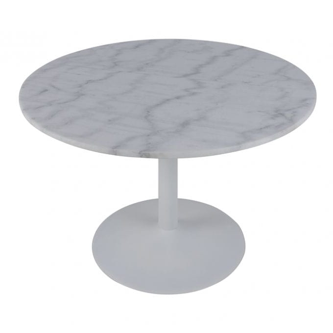 Tarry Marble Table okrągły stół do jadalni z marmurowym blatem i metalową podstawą