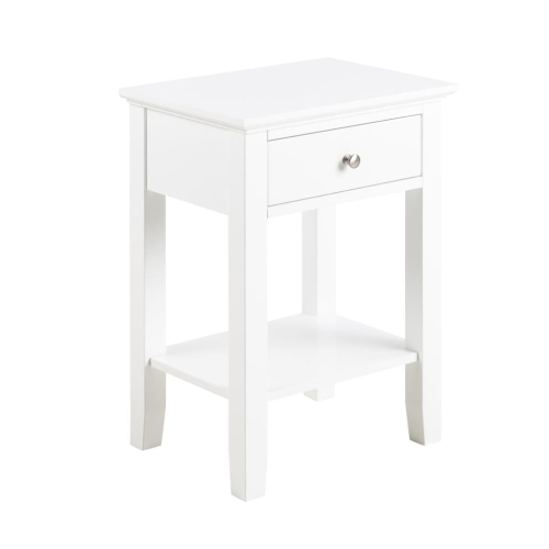 Elegancka biała szafka nocna glamour