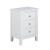 Elegancka biała szafka nocna z szufladami