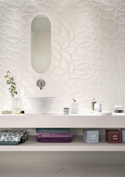 Marazzi Essenziale Struttura Flora 3D Satinato