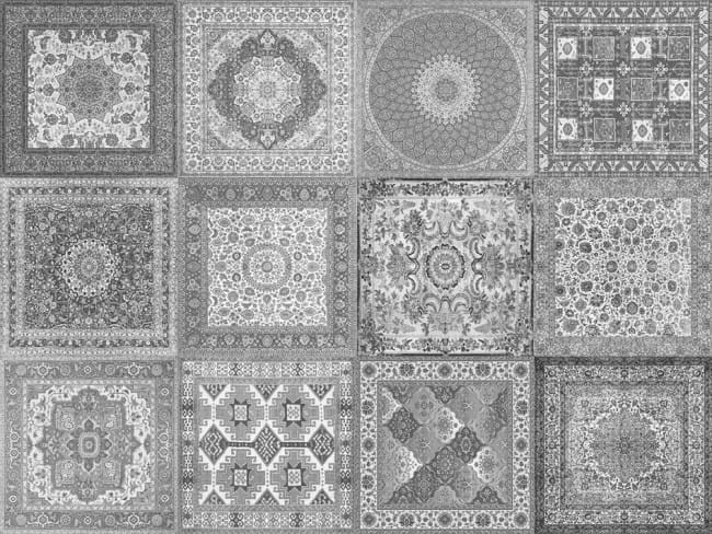 Aparici Kilim Black Natural