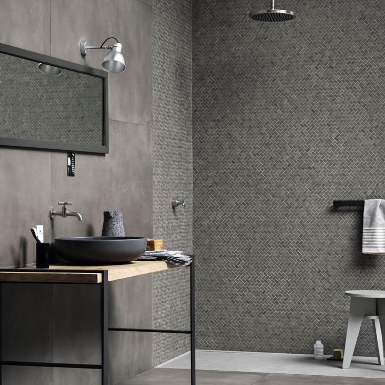 Marazzi Powder Graphite 30x30 mozaika betonowa