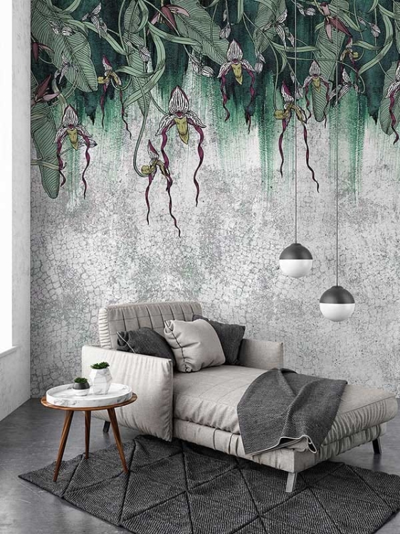 Orchidea stonowana kwiecista tapeta