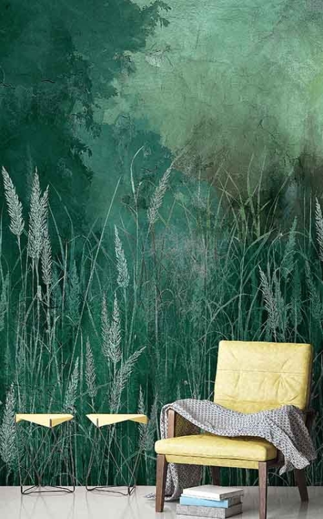 Trzciny trawy tapeta ścienna roślinna