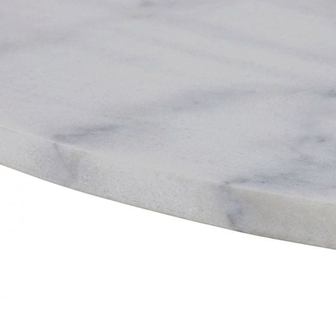 Tarry Marble Table okrągły stół do jadalni z marmurowym blatem i metalową podstawą