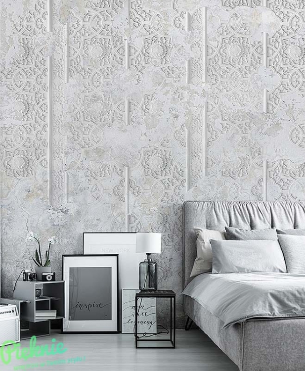 Arabeski jasna dekoracyjna tapeta