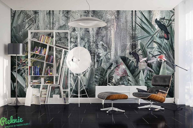 Tropikalne liście tapeta ścienna dżungla